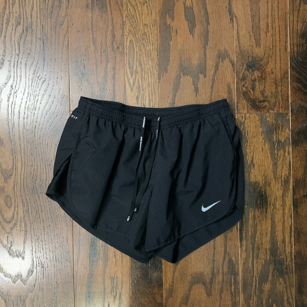 Nike dri fit black running shorts